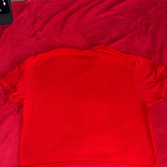 Emily The Strange Red Graphic Crop Top - Picture 3 of 3